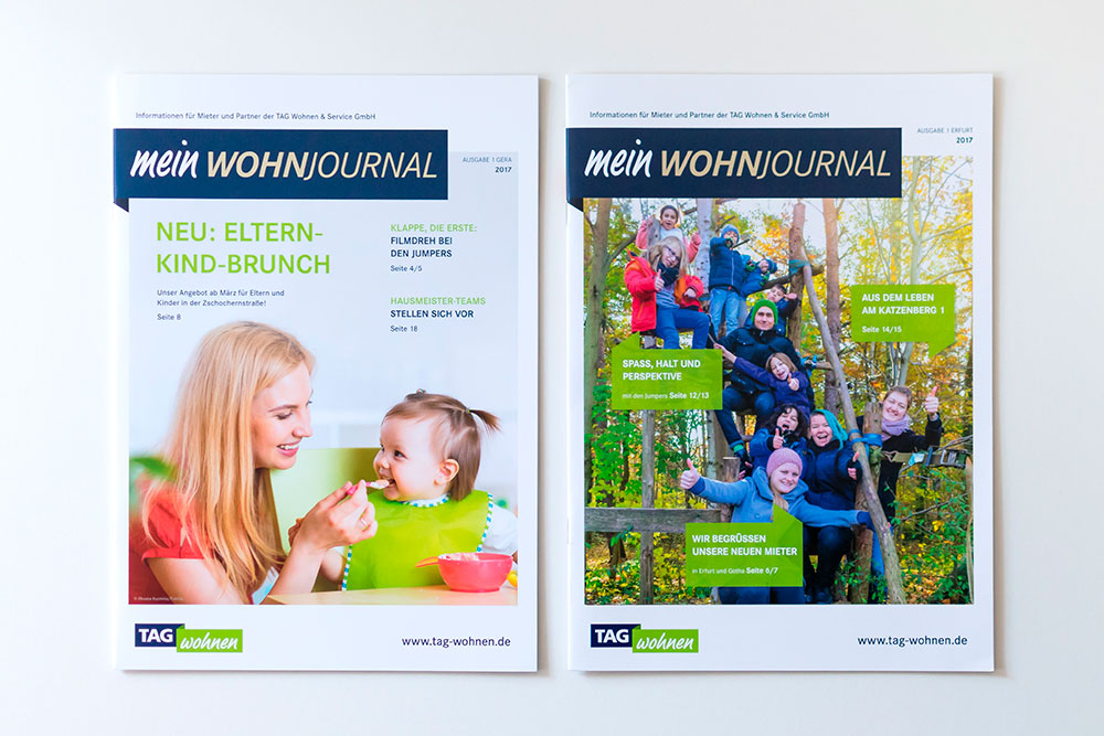 Mietermagazin Text und Gestaltung