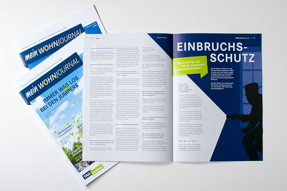 Mietermagazin Grafikdesign