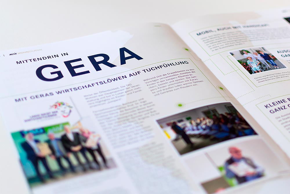 Mieterzeitung Storytelling und Grafikdesign