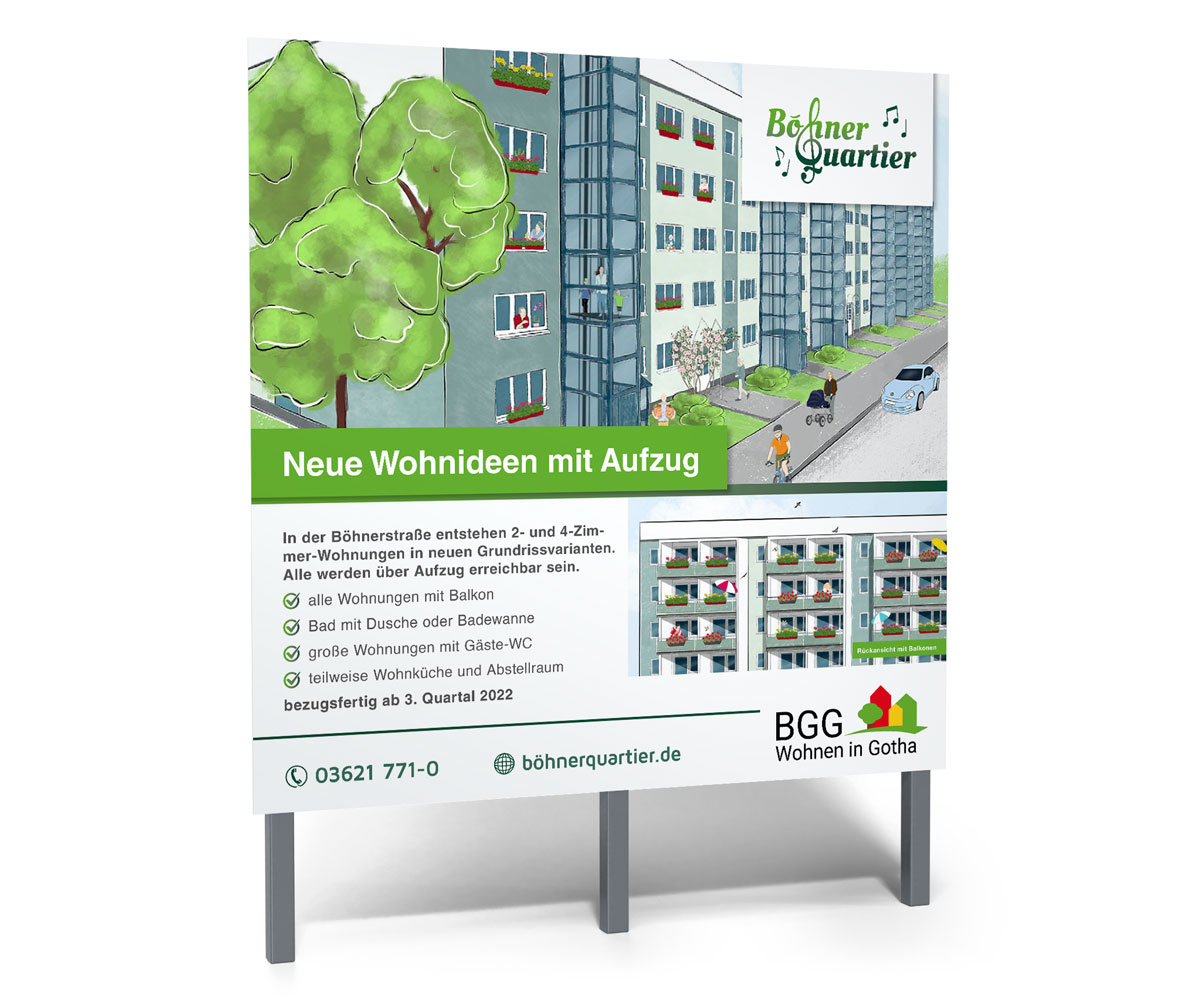 Böhner Quartier Bauschild