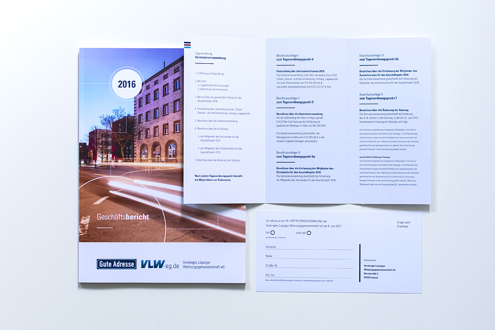 Material zur Vertreterversammlung Wohnungsgenossenschaft