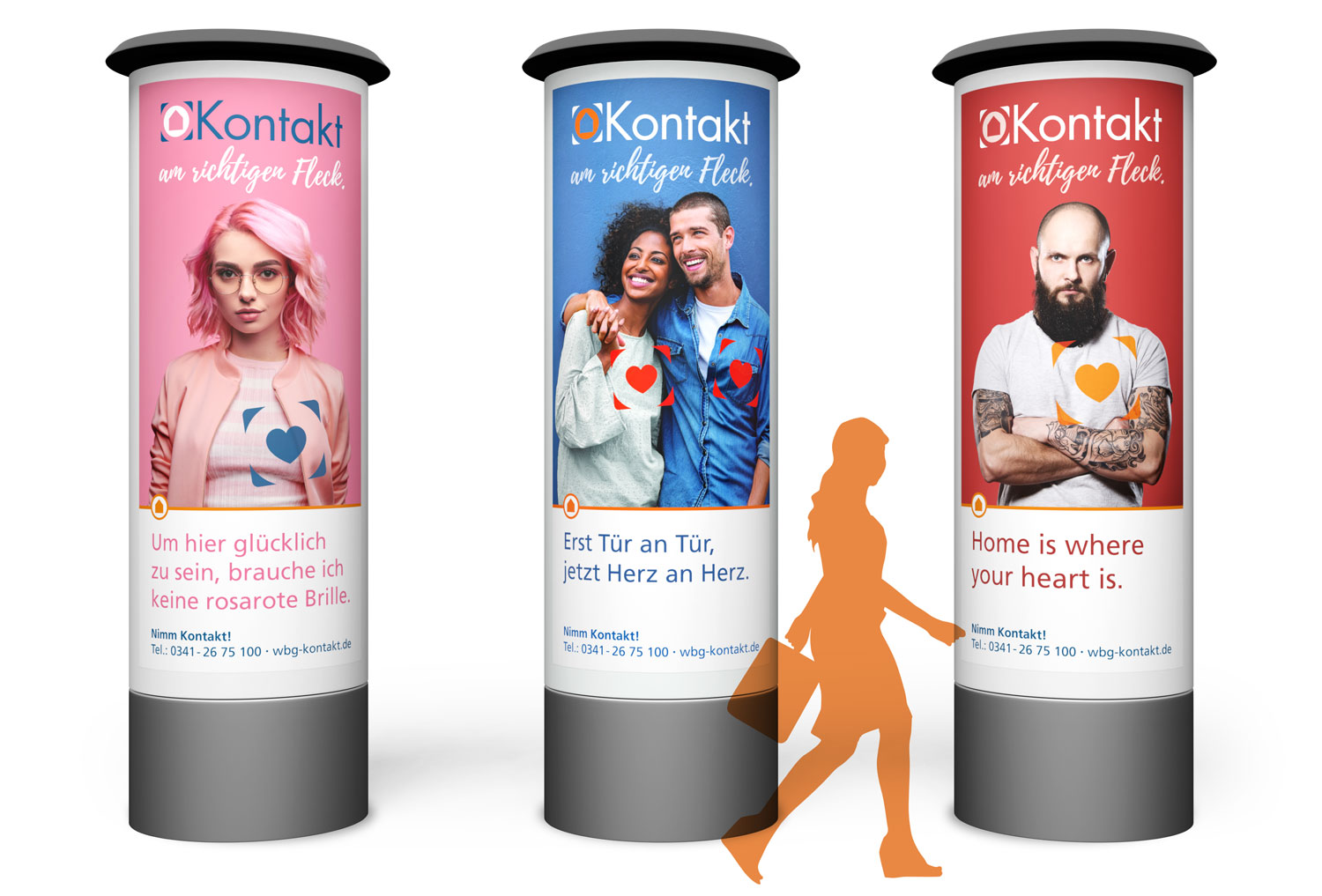 WBG Kontakt Imagekampagne Litfaßsäulen