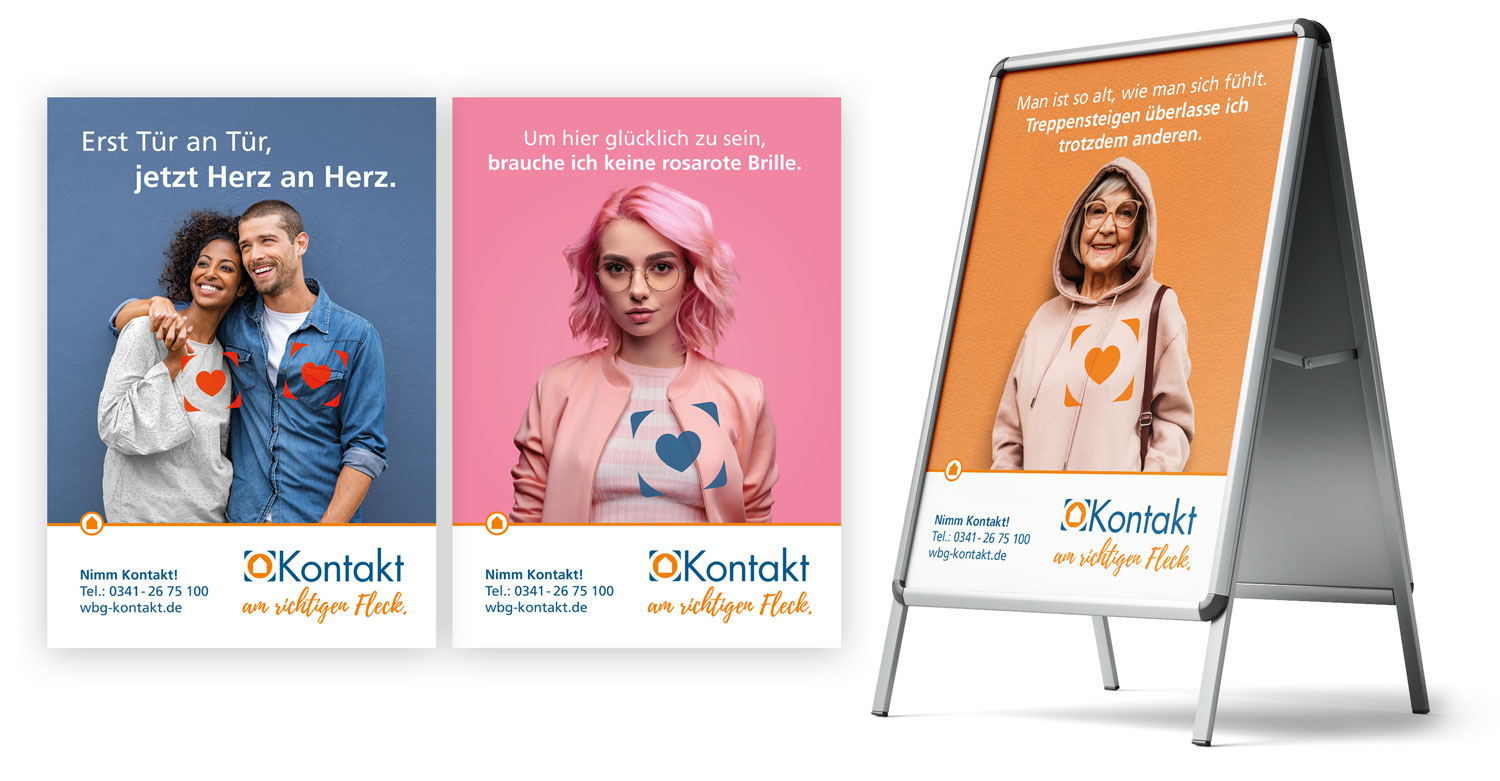 WBG Kontakt Imagekampagne Plakate