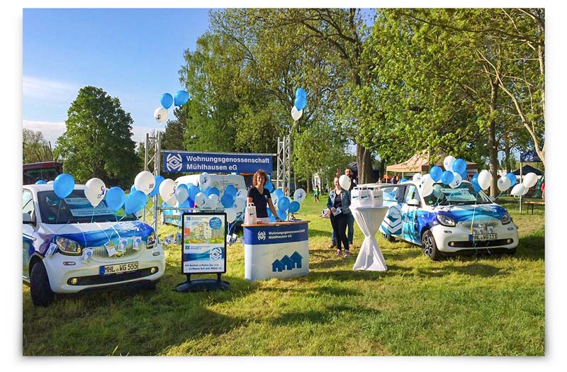 Promotionaktion zur Vermietung